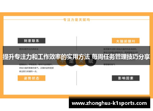 提升专注力和工作效率的实用方法 每周任务管理技巧分享